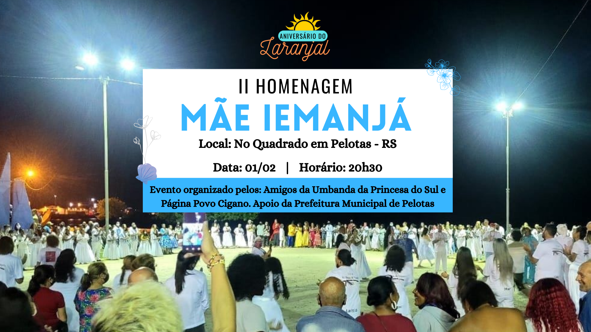 imagem: II Homenagem Mãe Iemanjá acontece no dia 1º no Quadrado