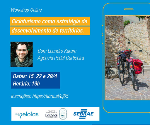 imagem: Foi transmitido o primeiro encontro do evento “Cicloturismo como Estratégia para Desenvolvimento de Territórios”