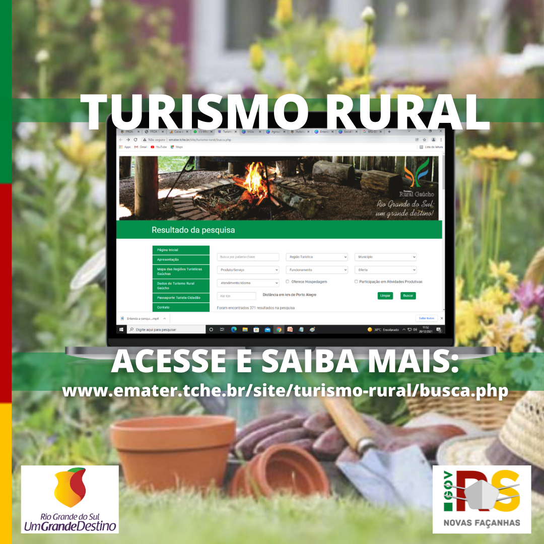 imagem: Turismo Rural no Rio Grande do Sul conta com site oficial