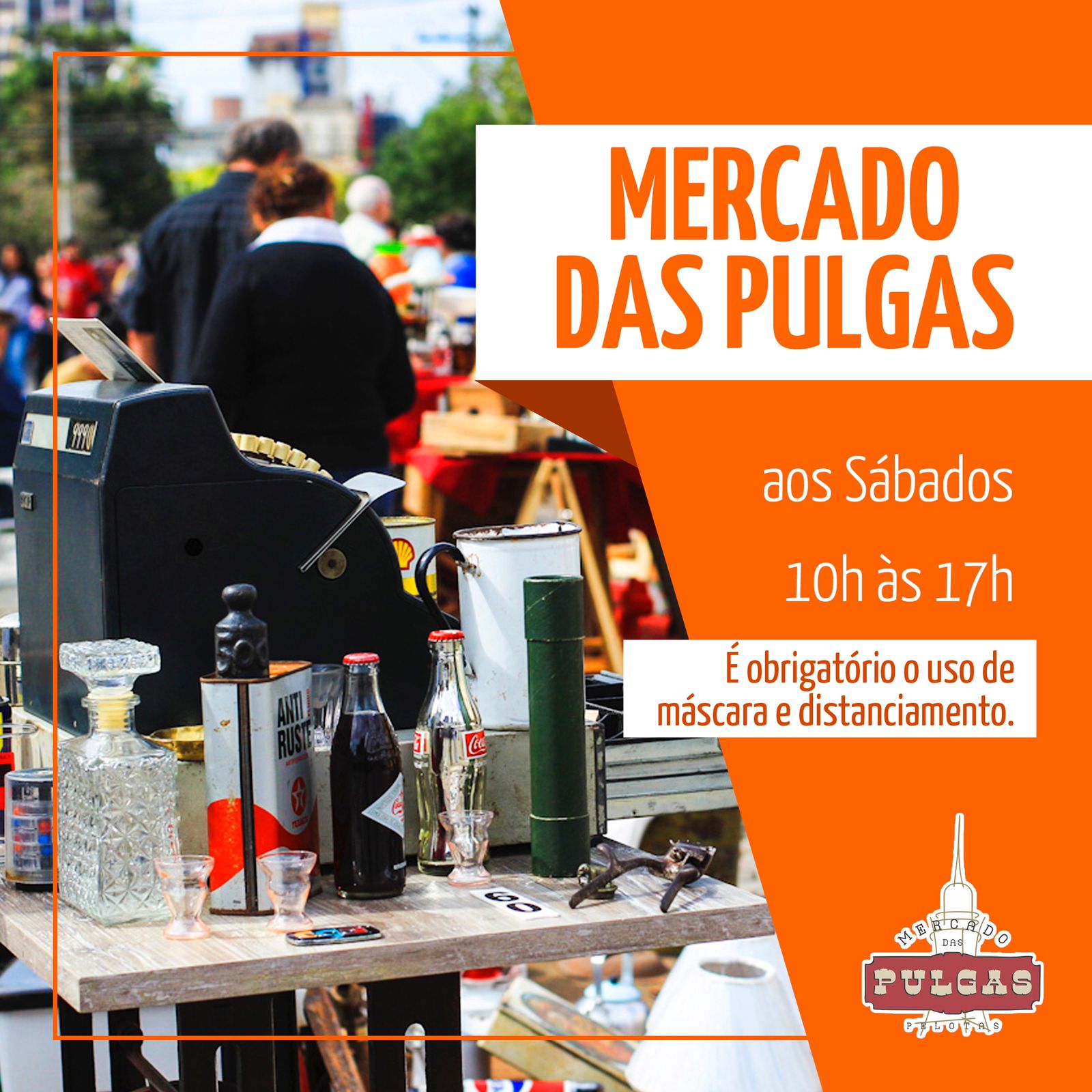 imagem: Pelotas retorna com o Mercado das Pulgas aos sábado