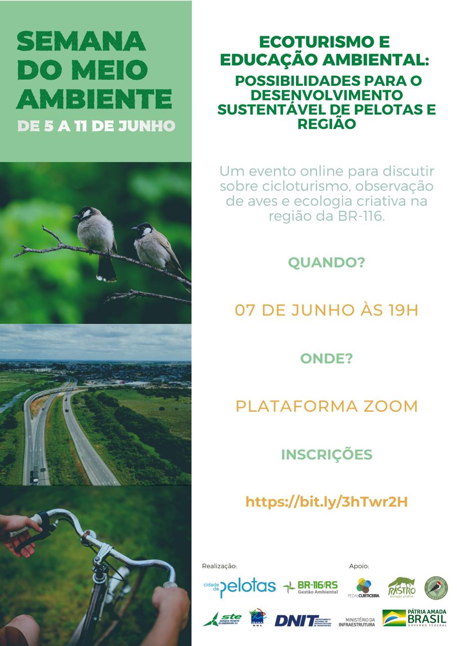 imagem: Evento Ecoturismo e Educação Ambiental: Possibilidades para o Desenvolvimento Sustentável de Pelotas e Região