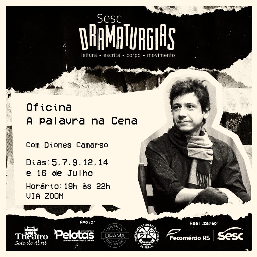 imagem: Sete de Abril: oficina do Sesc inaugura Núcleo de Dramaturgia