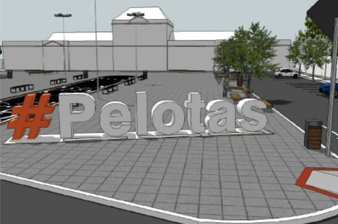 imagem: Começa a construção de letreiros turísticos e de estacionamento