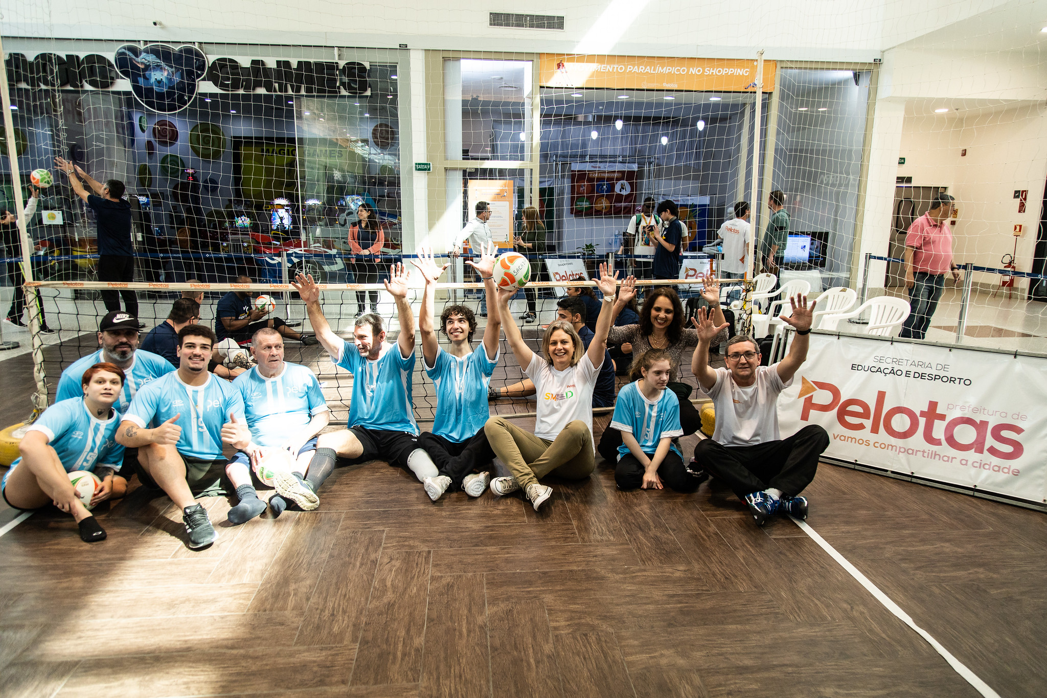 imagem: Paula participa do Movimento Paralímpico no Shopping Pelotas